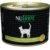 Nutripe Cat Turkey with Green Tripe 185g 1 carton (24 cans)